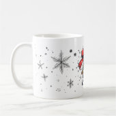 Cardinal Festif & Mug de flocon de neige (Gauche)