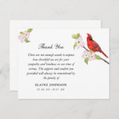 Cardinal Floral Sympathie Merci (Devant / Derrière)