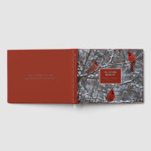 Cardinal Foil Funeral Livre D'Invitation En Mémoir (Complet)