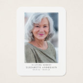 Cardinal Funeral Memorial Photo Prayer Card (Devant)