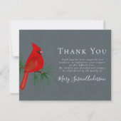 Cardinal Funeral Merci note (Devant)