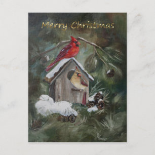 Cardinal Home Sweet Home Carte de Noël