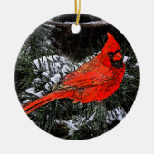 Cardinal Keramisch Ornament (Voorkant)