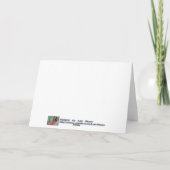 Cardinal Magique De Noël En Carte De Neige (Dos)