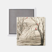 Cardinal Magnet (Recto/Verso)