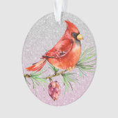 Cardinal - Ornement d'oiseaux rouges (devant)