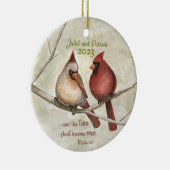 Cardinal Pair Ornement de Noël (Droite)