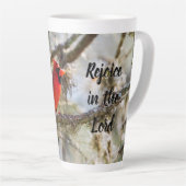 Cardinal Personnalisé Latte Mug (Angle droit)