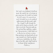 Cardinal Photo Memorial Card (Dos)