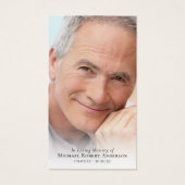 Cardinal Photo Memorial Card (Devant)