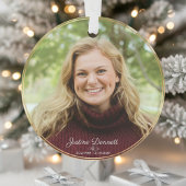Cardinal Photo Memorial Keepsake Custom Christmas