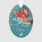 Cardinal Poem Love Mémoire Maman Photo (devant)