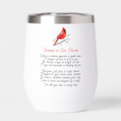 Cardinal Poem Memorial Keepsake (Achterkant)