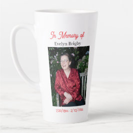 Cardinal Poem Memorial Keepsake  Latte Mok
