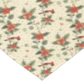 Cardinal Poinsettia Nappe de Noël (Angle)