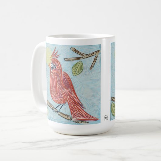 Cardinal Red Bird Mug (Devant gauche)