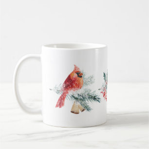 Cardinal Red Robin Pine Red Berry Mug