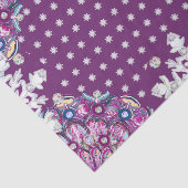 Cardinal red rosace & snowflake tissuepapier (Detail)