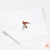 Cardinal Ronde Sticker (Envelop)