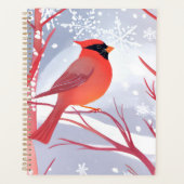 Cardinal rouge | Belle aquarelle peinture (Devant)