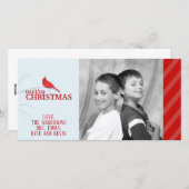 Cardinal Rouge - Carte de vacances photo (Devant / Derrière)