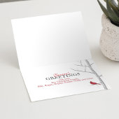 Cardinal Rouge Carte photo Noël Hiver 1 Photo