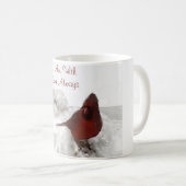 Cardinal Rouge "Je suis toujours avec toi" Mug (Devant droit)