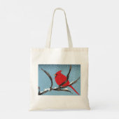 Cardinal Rouge Sur Un Sac fourre-tout De Branche (Dos)