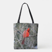 Cardinal royal rouge Sac fourre-tout imprimé (Dos)