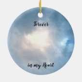 Cardinal "So Loved" Poème en céramique ornement (Dos)