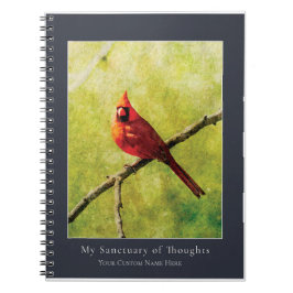 Cardinal Songbird Notebook | Nature Art Journal Notitieboek