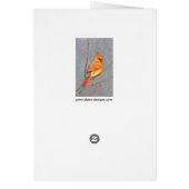 Cardinal sur la peinture de branche - Art original (Dos)