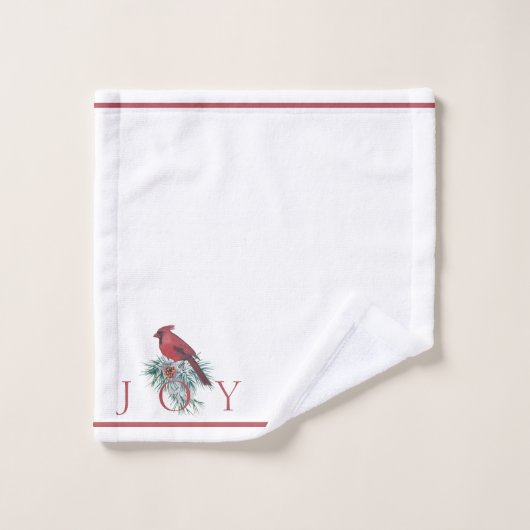 Cardinal sur mesure Noël (Gant de toilette)