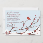 Cardinal sur une invitation religieuse (Devant)