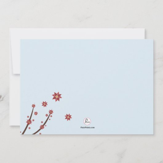 Cardinal sur une invitation religieuse (Dos)