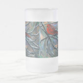 "Cardinal tasse grande givrée sur élans" (Centre)