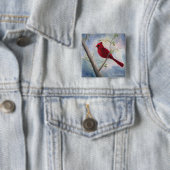 cardinal vierkante button 5,1 cm (In situ)
