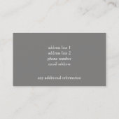 Cardinal Visitekaartje (Achterkant)