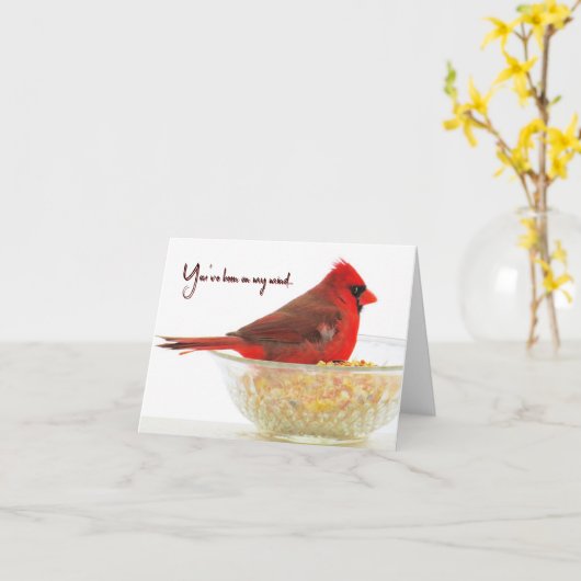 Cardinal - Vous avez été dans mon esprit - Carte b (Fleur jaune)