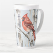Cardinal with Birches (matching journal available) Latte Mok (Rechterhoek)