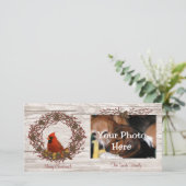 Cardinal Wreath Carte photo (Debout devant)