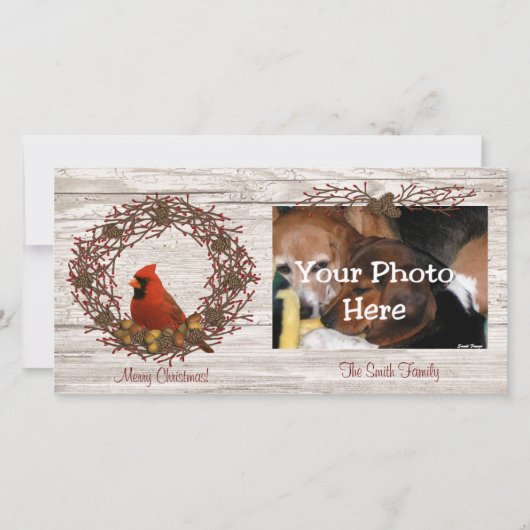 Cardinal Wreath Carte photo (Devant)