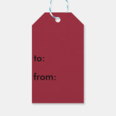 Cardinals Bonne étiquette cadeau d'anniversaire (Dos)