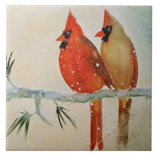 Cardinals Ceramic Kitchen Tile Tegeltje (Voorkant)