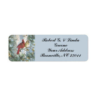 CARDINALS : ÉTIQUETTES D'ADRESSE DE RETOUR