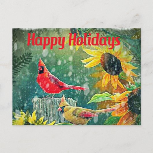 Cardinals Holiday Kaart (Voorkant)
