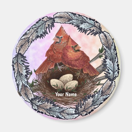 Cardinals Nest Magneet (Voorkant)