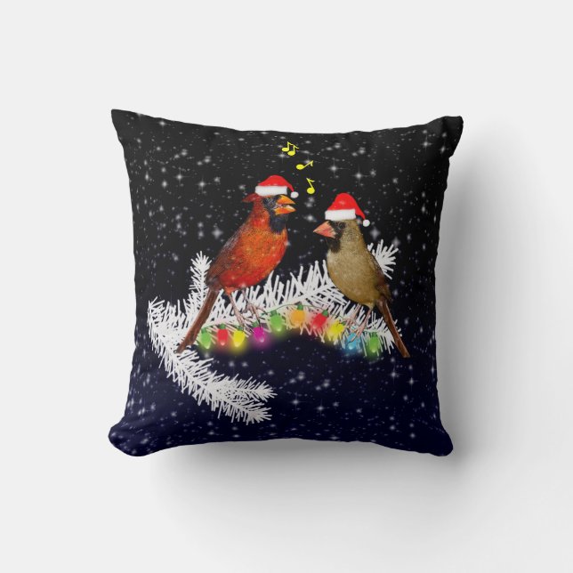 Cardinaux Coussin de Noël (Recto)