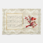 Cardinaux de serviettes 2025 Calendrier (Horizontal)