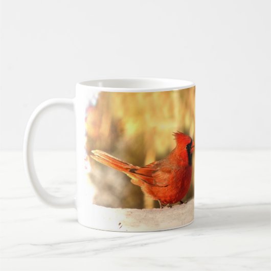 Cardinaux en Mug d'automne (Gauche)